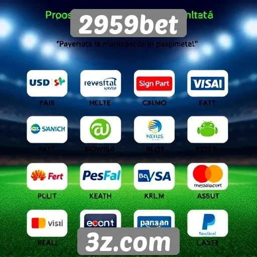 Métodos de pagamento aceitos no 2959bet